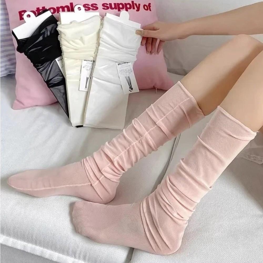 Woman Sexy Stockings Thin Girls Ballet Socks Sweet Mid-Calf Socks Loose Costumes