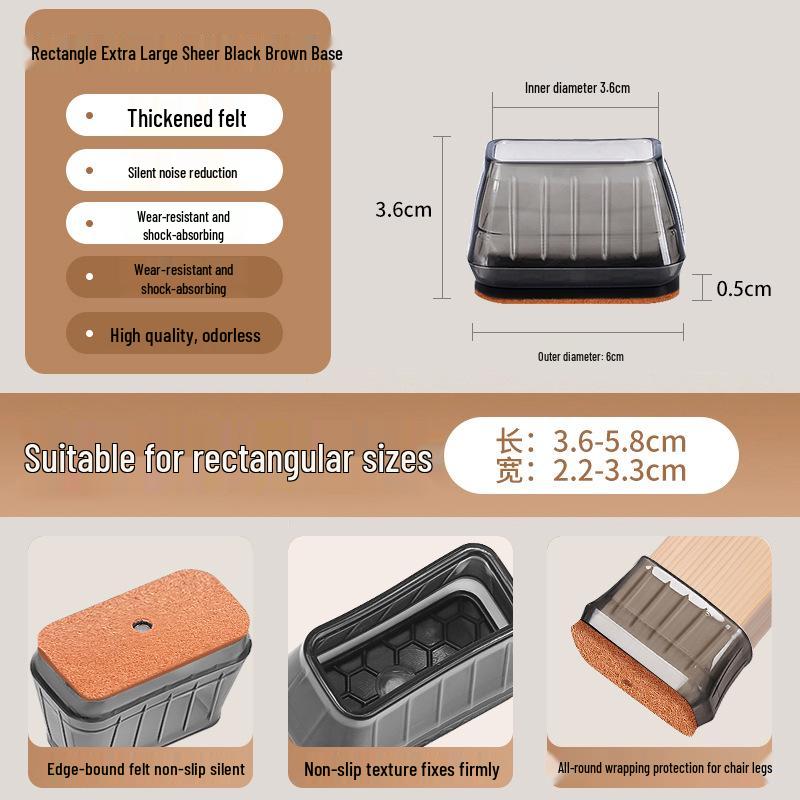Silicone Chair and Table Leg Covers - Silent, Non-Slip Protection for Furniture