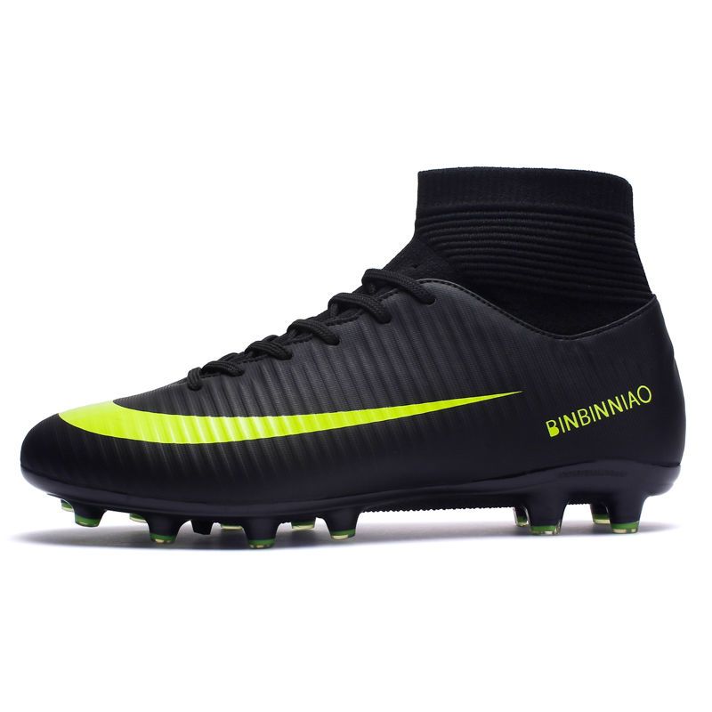 Football Shoes C Luo Assassin CR Shattered Nails Spikes High Top Student Game Training Shoes