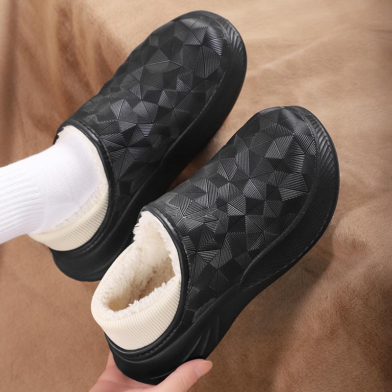Fashion New Winter Men Warm Shoes Home Cotton Shoes Outdoor Waterproof Couple Snow Shoes Women Casual Shoes Indoor Slipper Bedroom Shoes