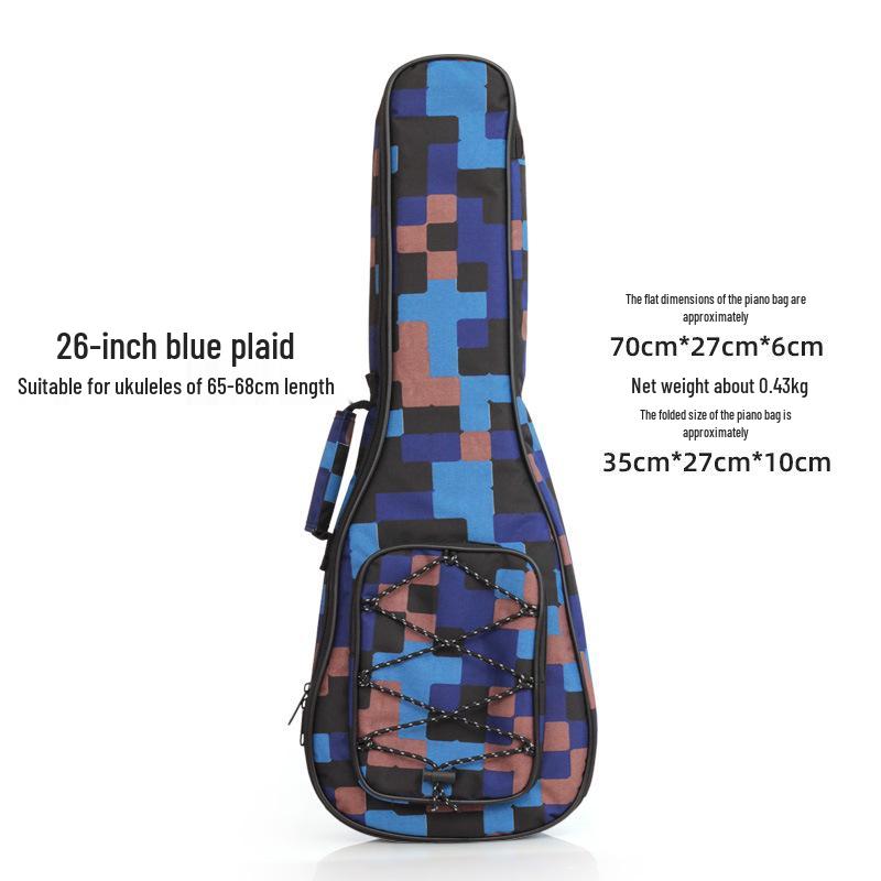 Langting Padded Ukulele Backpack, Fits 21 , 23 , 24 Ukuleles