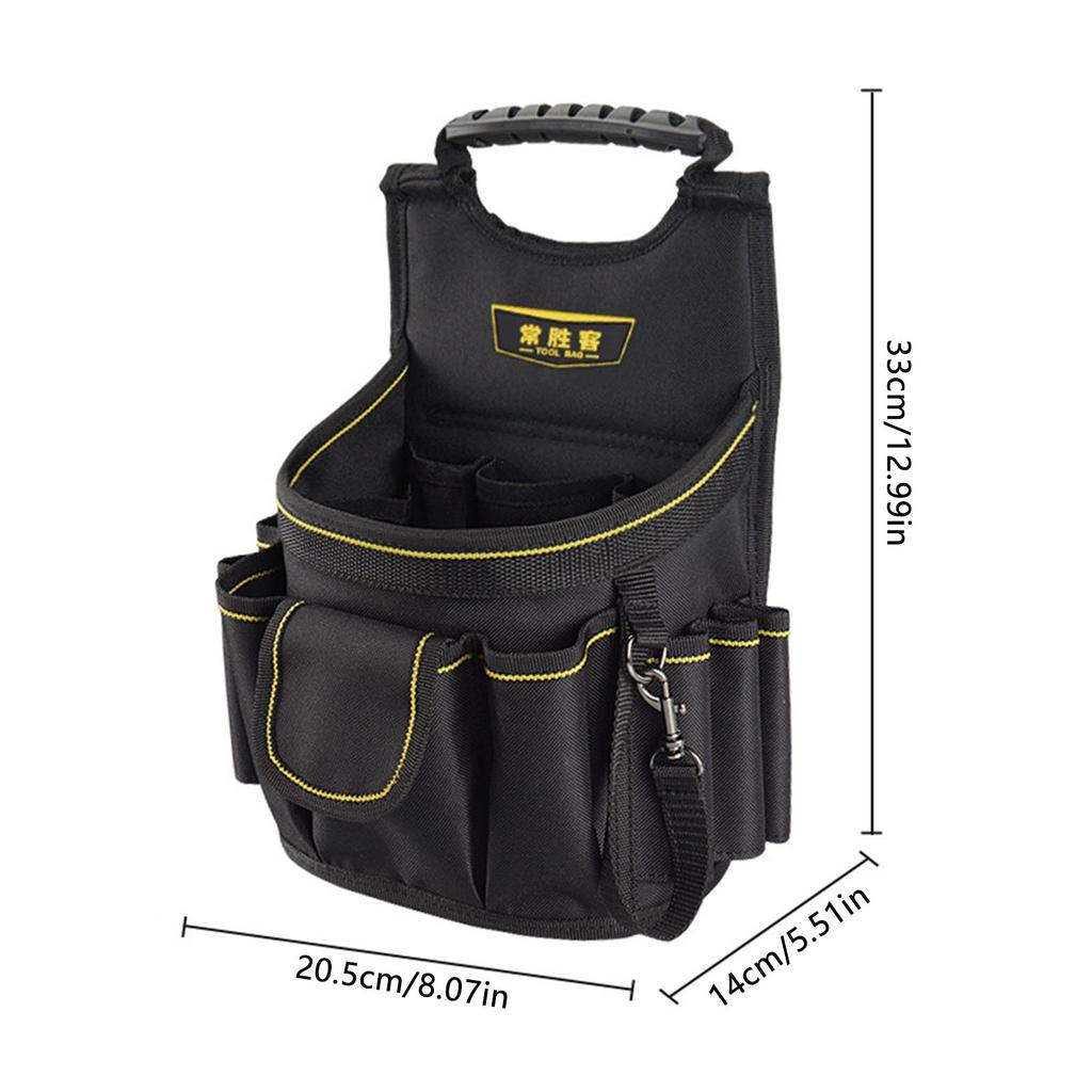 Hardware Tool Storage Belt Bag with Durable & Strong Oxford Cloth Material for All Kinds of Maintenance Work