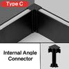0.5m/1m Hidden Corner LED Skirting Line Aluminum Profile Recessed Backlight Baseboard Connector Wall Trim Floor Bar Strip Light