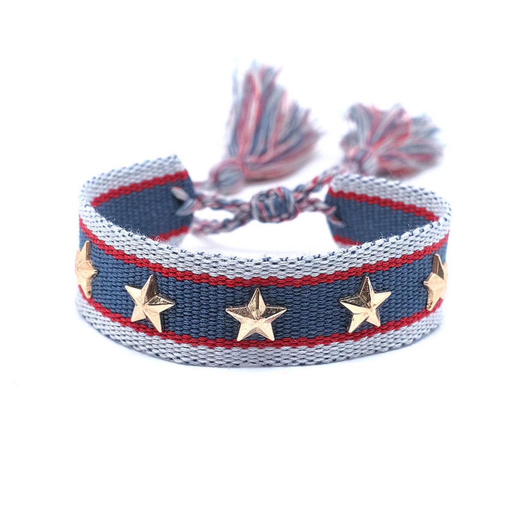 Handmade Wrist Strap Woven Tassel Wristband Adjustable Bracelets Hand Jewellery