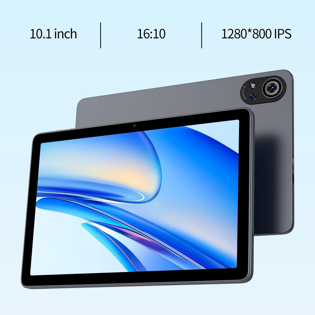 PRITOM WiFi Android 24GB 128GB WideVine L1 IPS 8000mAh Keyboard Case Japanese Instruction Manual Gray 10-inch Tablet, 15, (6GB + 18GB) + RAM, Display,