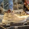 Oulylan Anti Puncture Protection Boot Steel Toe Anti-smash Labor Footwear Outdoor Working Breathable Safety Shoes for Men
