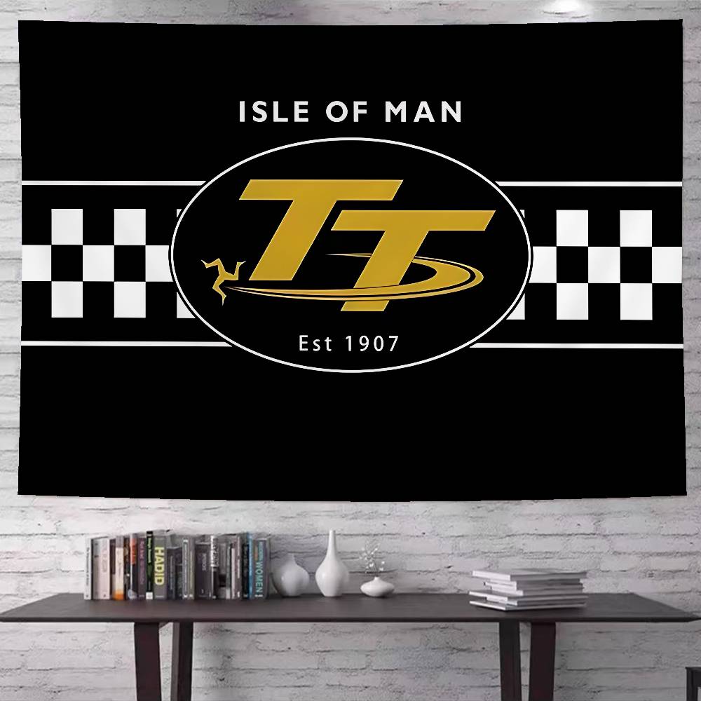 Isle Of Man TT Anime Tapestry Hippie Flower Wall Carpets Dorm Decor Cheap Hippie Wall Hanging