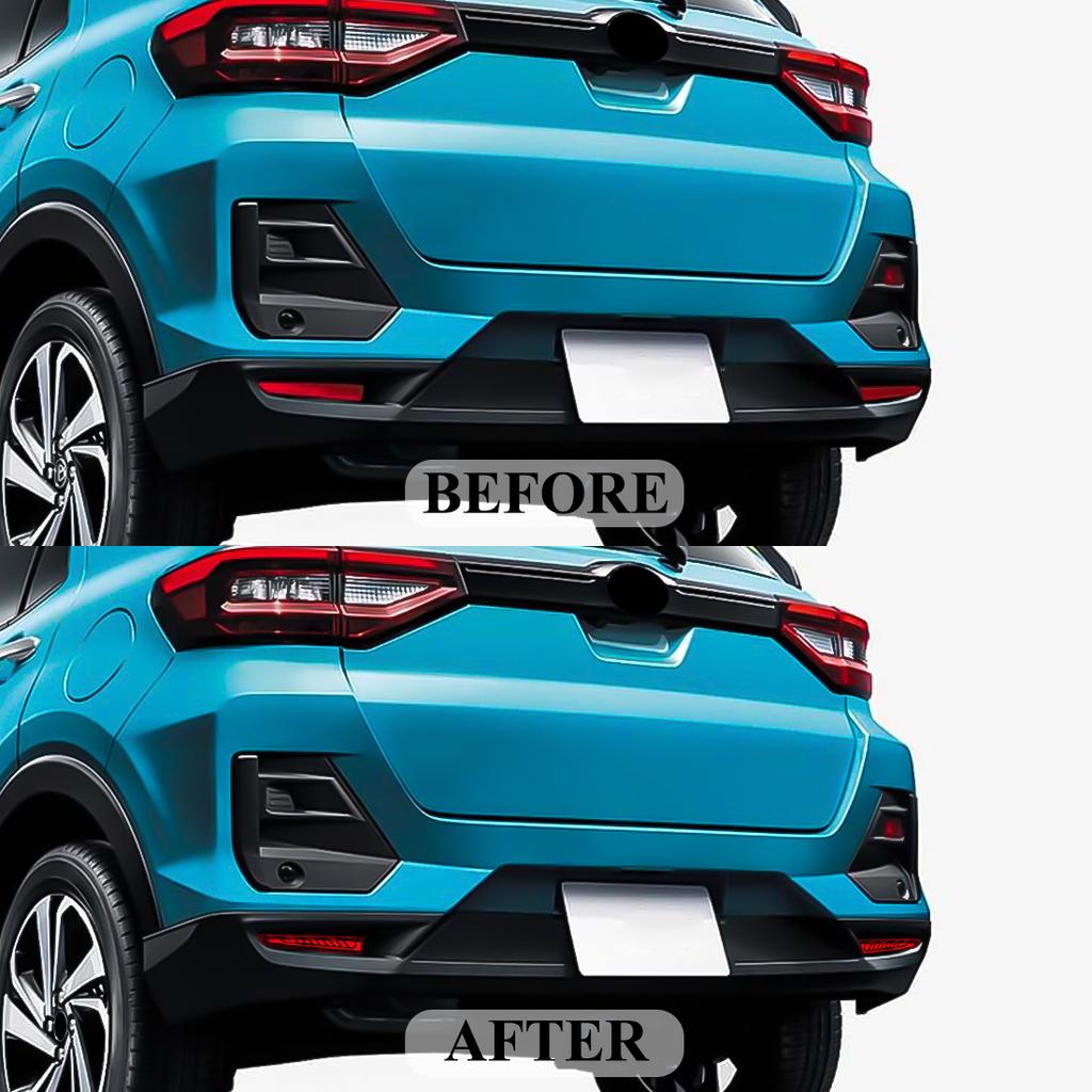 Für Toyota Raize 2019 2020 2025 2025 LED Heckstoßstangenreflektorlicht Auto Bremswarnleuchte Blinker Nebel Autozubehör