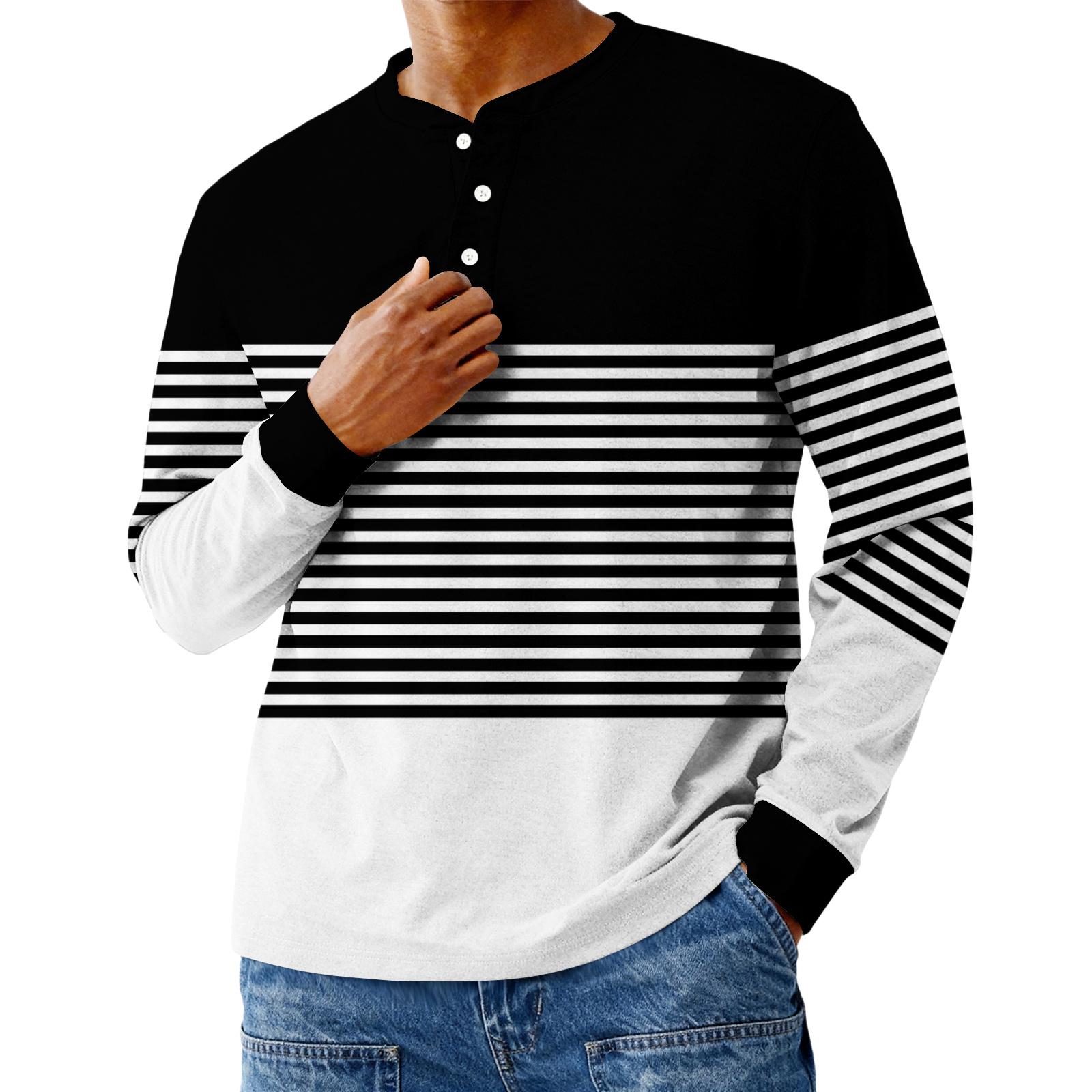 

Men s Casual Oversized Button-Down Shirt With Long Sleeves L чорний