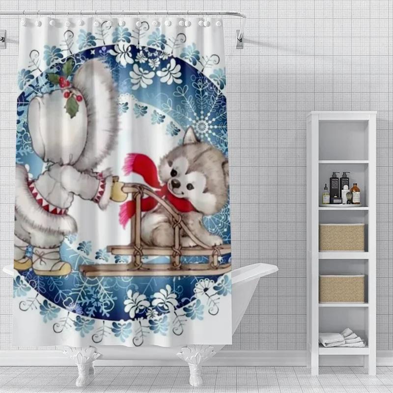 Home shower curtains for bathroom waterproof fabric bathroom Curtains Anime animal style modern shower curtain 180x200 90x180