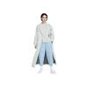 Nike Long Belted Trench Coat Women Outerwear Light-Silver DV8231-034