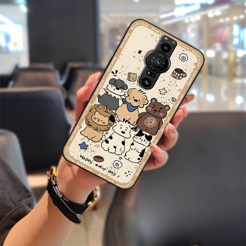 Soft Case Fashion Design Phone Case For Sony Xperia Pro-I Durable Back Cover Shockproof Phone Pouch Graffiti Waterproof