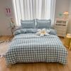 Small Fresh Thickened Pure Cotton Brushed Four-piece Set New Autumn and Winter Cotton Dormitory Bed Sheet Quilt Cover Bedding