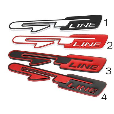 GT Line Car Sticker Metal Logo Emblem for Peugeot GT RCZ 308 508 3008 5008 KIA Forte Optima Picanto Stinger Sorento Renault