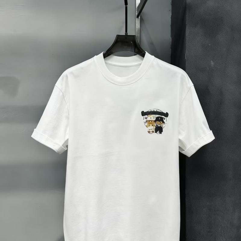 

Cute Cartoon Printed T-shirt: A Playful Fashion Statement with Trendy Street Style XXL белый