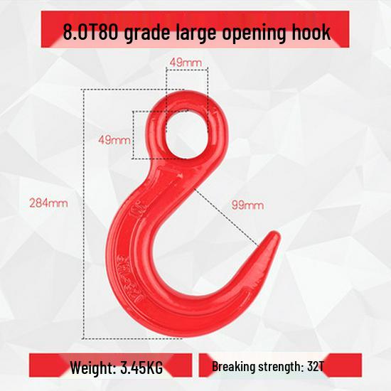 Universal Swivel Clevis Hook for Hoist Crane Rigging and Lifting
