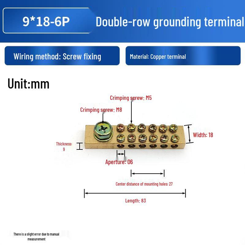 Now: "High-Current Double-Row Brass Terminal with Copper Busbar for Zero Ground Connection"