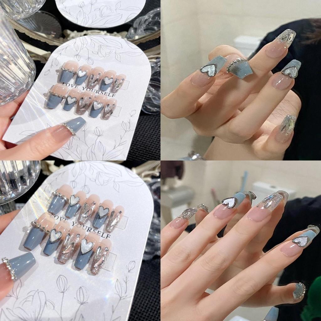 Fashion Handworn Nail Heartshaped Exquisite Classic Pure Wind Nail Style Patch