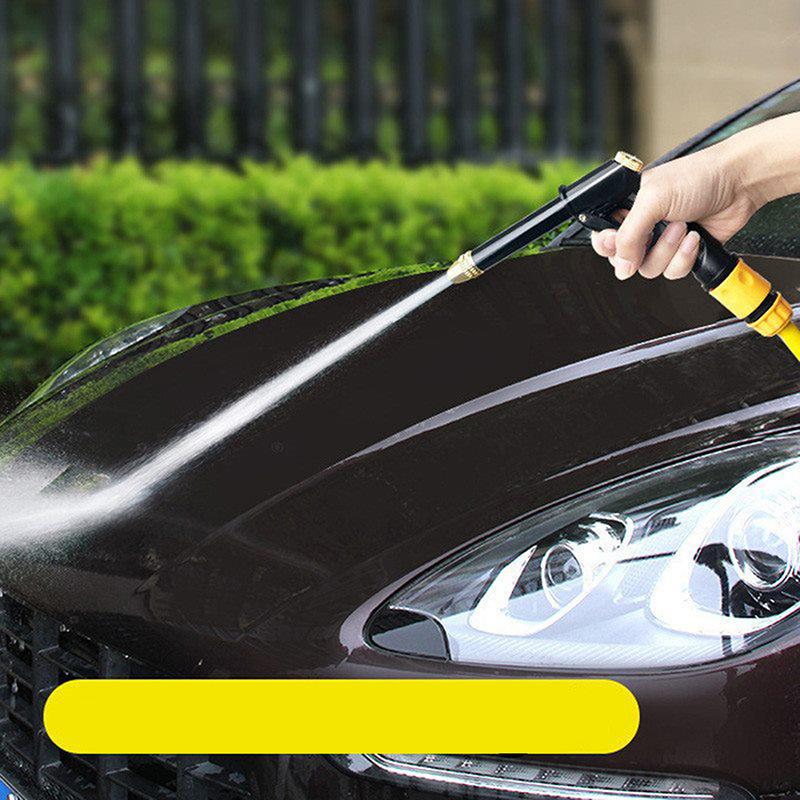 High Pressure Water Gun Nozzle - Car Washing Garden Hose Sprinkler With Foam Jug Quick Connector Faucet Joint