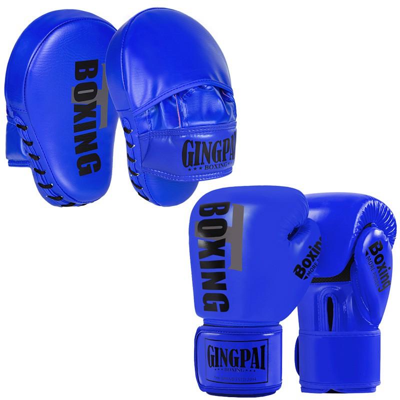Boxing Gloves Set With Hand Targets Foot Target Kids Adults Training Sparring MMA Kickboxing