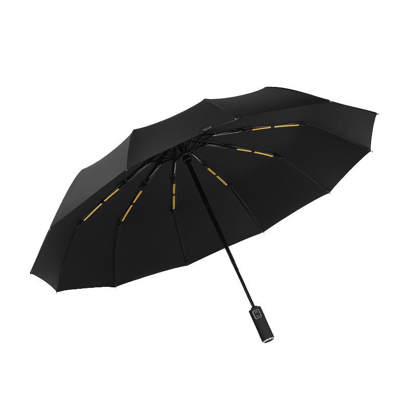 Men's Large 144-Rib Automatic Umbrella with Sun Protection and Custom Logo
