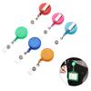 Bank Credit Card Holders Bus ID Identity Cards Case Multicolor Badge with Retractable Reel Work Card Cover PU Leather Cardholder