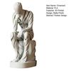 Abstract Thinker Ornament 3D Printed Matte White Sculpture Living Room Sculpture for Desktop