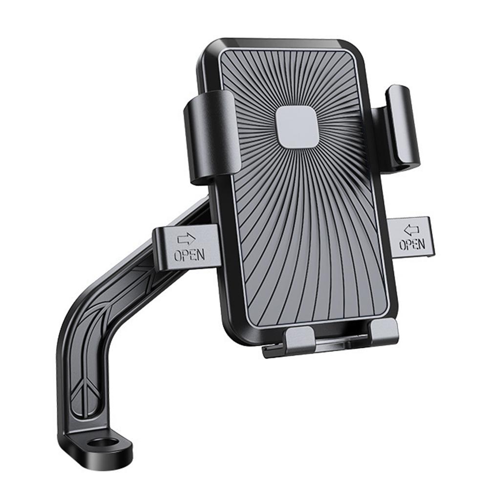 ABS Phone Mount Bracket for Electric Bicycles and Delivery Vehicles 360 Degree Adjustable Holder for Safe Navigation