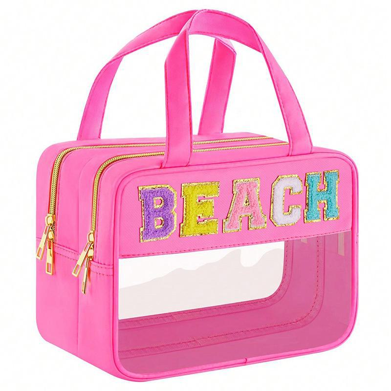 Cross-Border PVC Transparent Cosmetic Bag - Large Capacity, Multi-Functional, Portable Toiletry Storage Bag