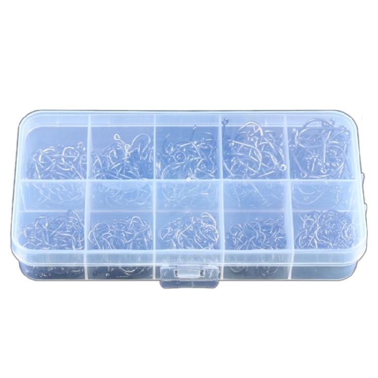 400pcs Carbon Steel Barbed Fishing Hook Eyed Sea Fish Hook Replacement Circles Hook Carp Fishing Tackle Easy to Use