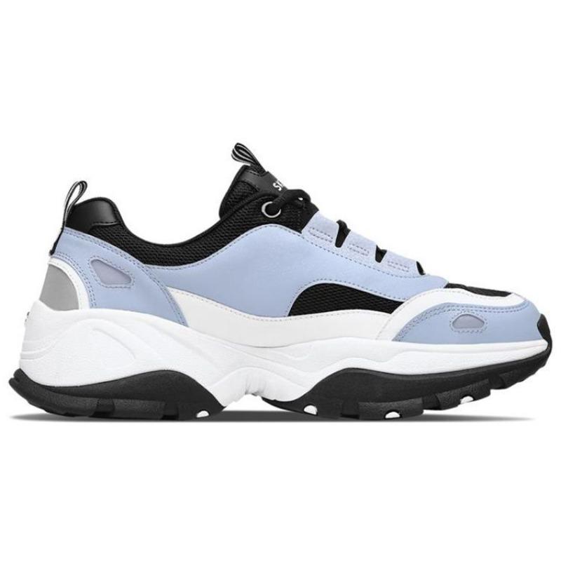 Skechers Kozmiks Men Lace Low Chunky Sneakers Blue White Black 999031-LGBK