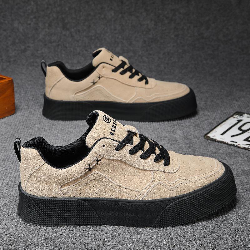 Men's shoes spring new fashion men's versatile casual sports platform non-slip wear-resistant heightening board shoes