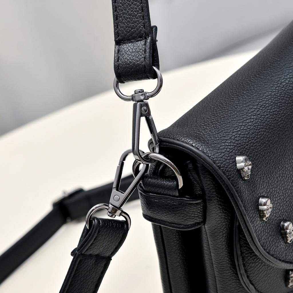 Punk Style Skull Women's Bag Envelope Bag Embossed Chain Bag Korean Version Trendy Fashion Single Shoulder Crossbody Women's Bag