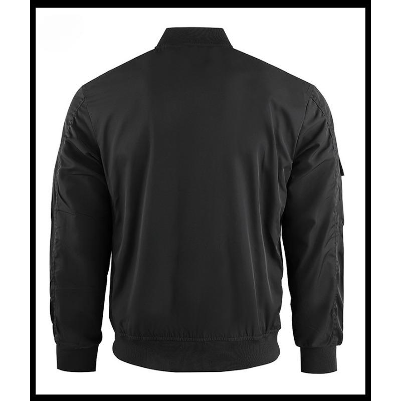 Giacca da Pilota da Uomo Completo Baseball Cappotto Multi-tasche