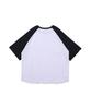 ANALOG MOOD Raglan Color Block Short Sleeve T-Shirt (White/Black)