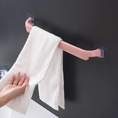 Klebstoff Handtuchhalter Badezimmer Handtuchhalter Regal Wandmontage Handtücher Aufhänger Wc Saugnapfhalter Küche Badezimmer Organizer