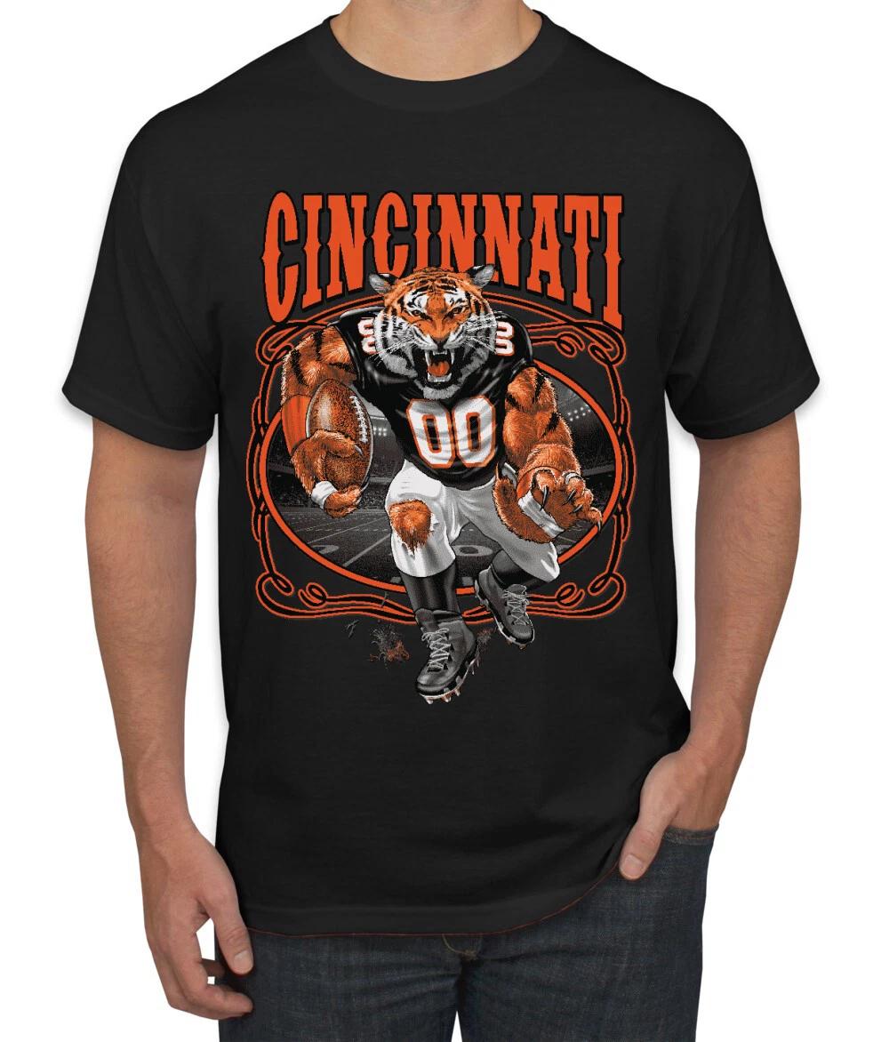 Cincinatti CIN Fantasy Football Fan Bengal Cinci 2019 Sports T- Shirt L