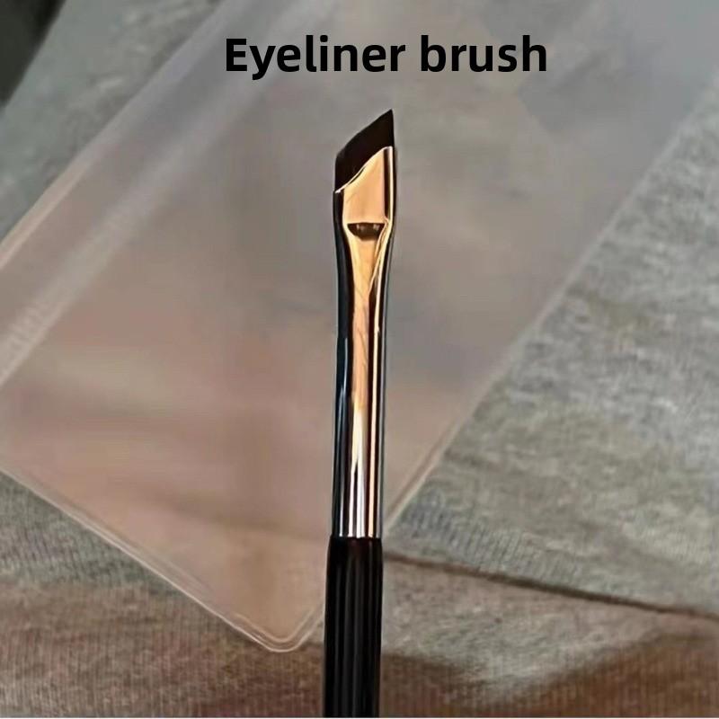 2Pcs Upgrade Eyeliner Brush Ultra Thin Fine Angle Flat Eyebrow Brush Liner Brow Place Makeup Precise Detail Brush