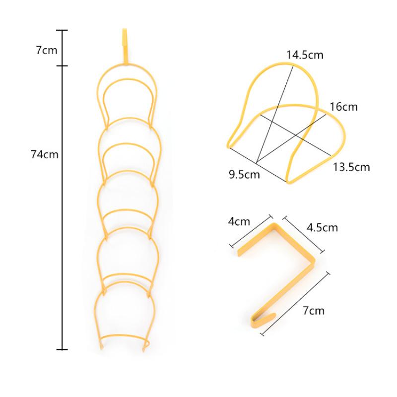 5Pcs Hat Hanging Storage Rack Hanging Rack Hook Behind The Storage Door Home Wall Hanging Rack Hat Rack Door Back Bracket
