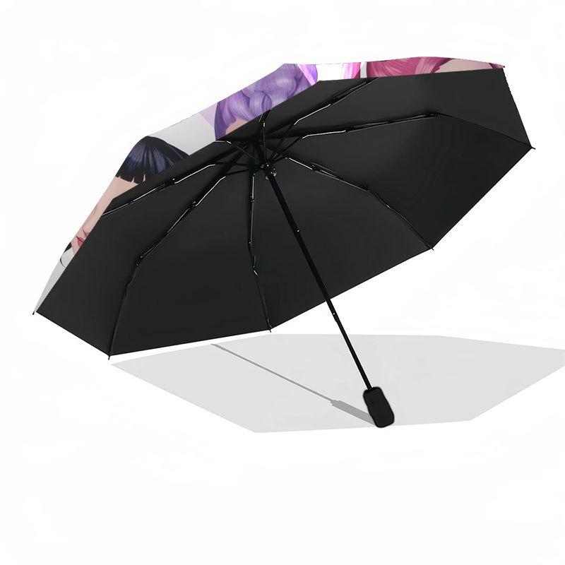 Gothic Lolita Punk Style Women's Clothing SetUmbrella with Cute Design,Portable 3-Fold Compact Umbrella for Men&Women,Valentine's Day Mother