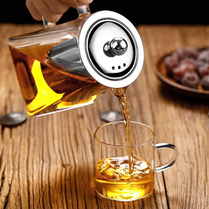 ZISIZ Heat-Resistant Glass Teapot
