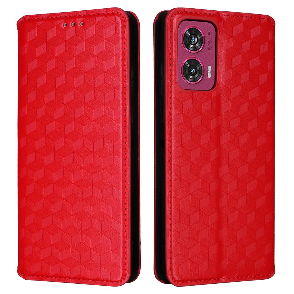 For Motorola Edge 50 Fusion 5G Wallet Case Magnetic Closing Phone Leather Cover