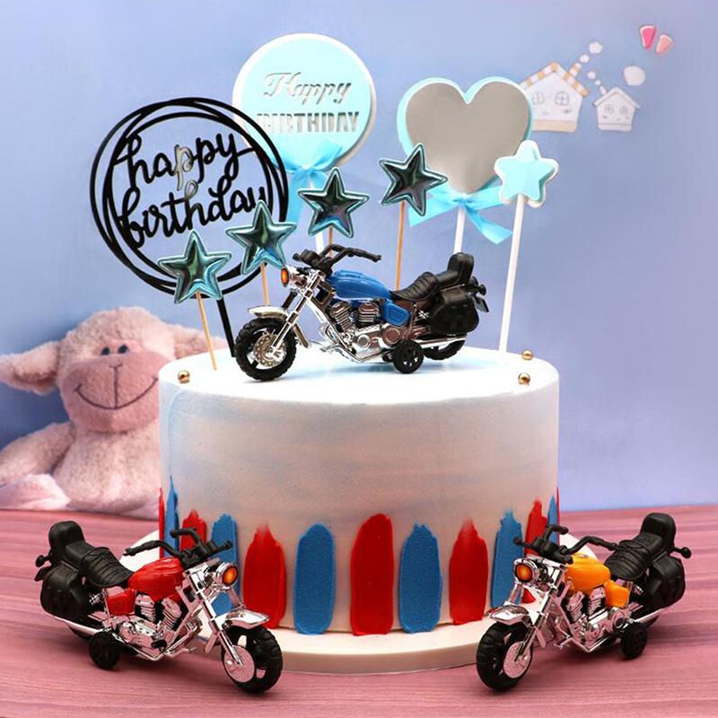 Motocicletă pentru bebeluși Model cu retracție Mașină de jucărie Pentru băieți Copil Motocicletă Model Jucărie Cadou