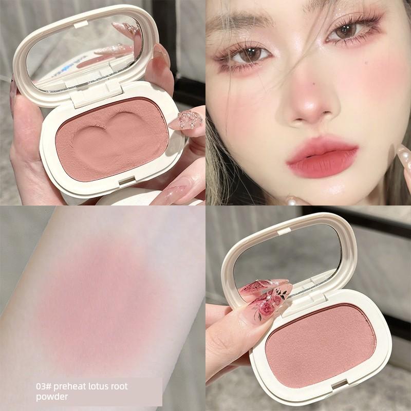 Single-Color Potato Puree Blush 2025 New Mochi Expansion Color Powder-Free Low Saturation Long-Lasting Natural Matte Blush Cream