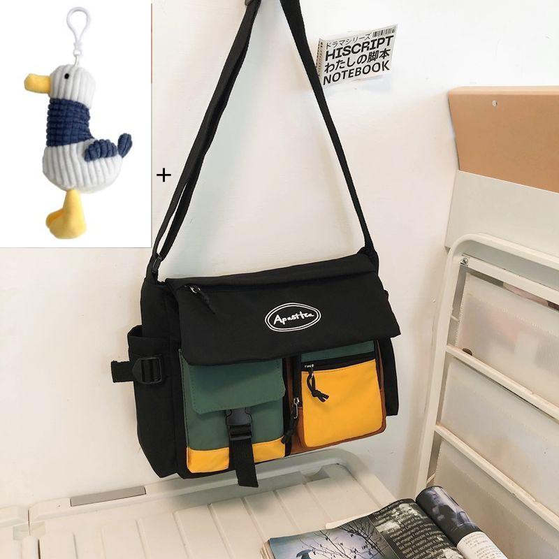 Waterproof Nylon Women Messenger Bag Youth Ladies Fashion Handbag Shoulder Bag Student Large Capacity Men Crossbody Bags Bolsos