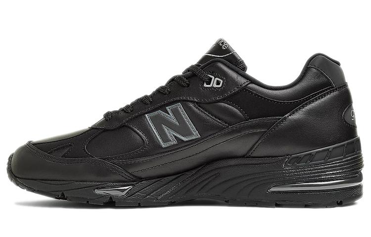New Balance 991 MiUK Leather Black Grey M991TK 40.5