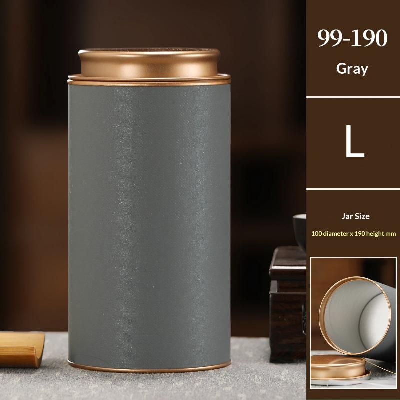 Mini Tea Caddy Sealed Storage Paper Tank Portable Travel Tea Boxes Tea Tin Containers Coffee Canister Kitchen Spice Candy Jar