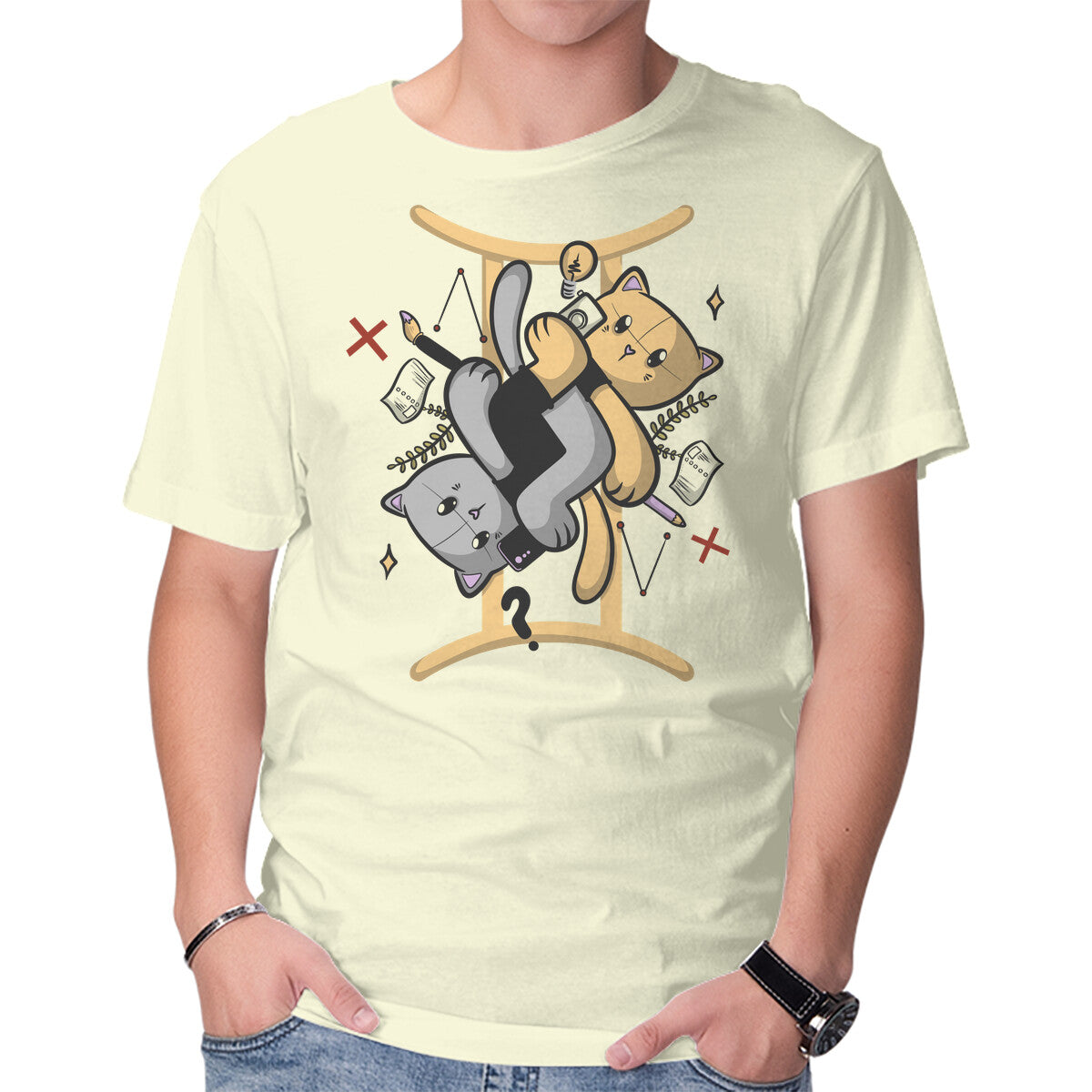 Unisex Crew Neck T-Shirt Twin Flames Graphic Short Sleeve Casual Tee XS