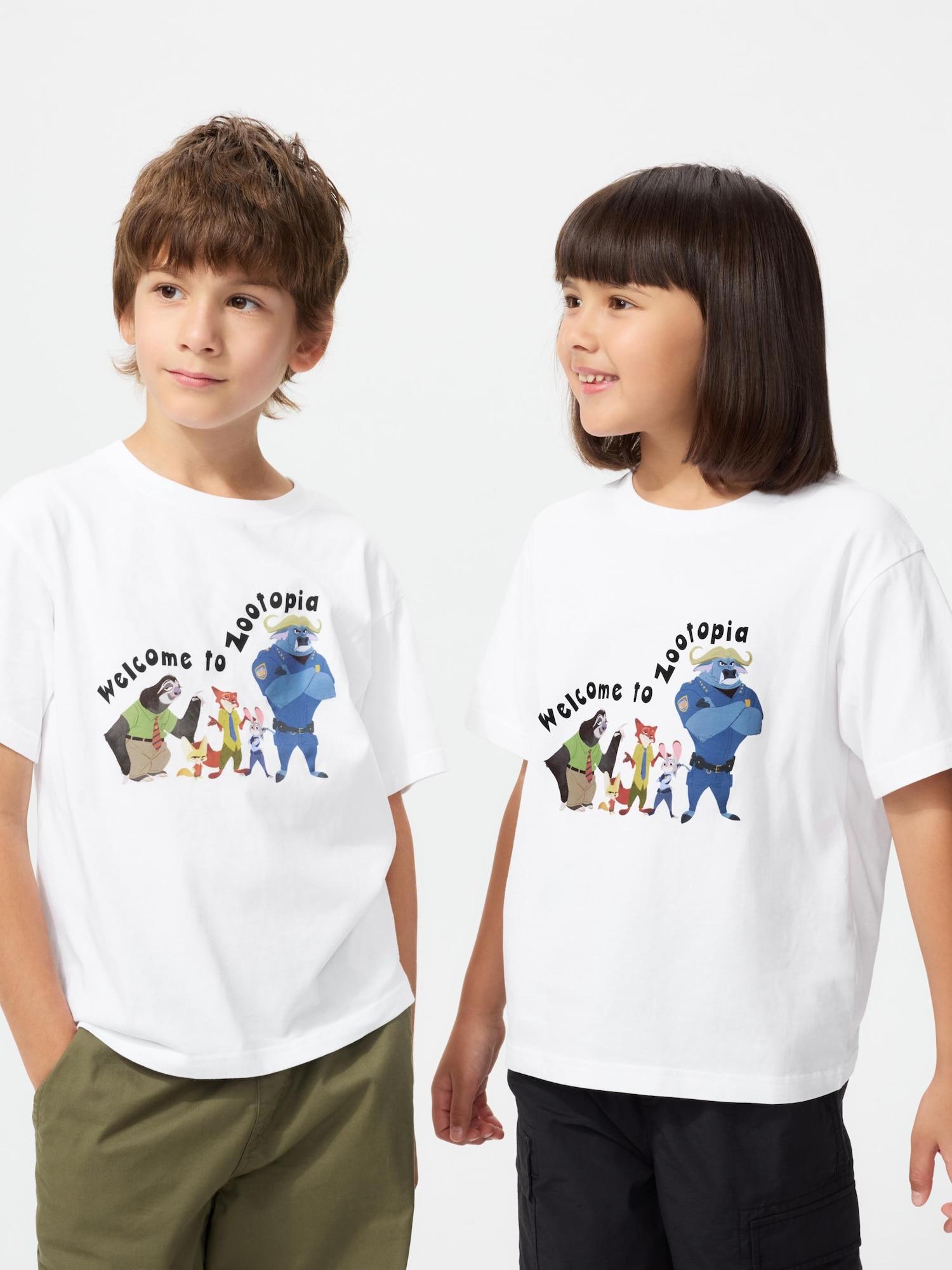 

Uniqlo Kids ZooTopia UT Графическая футболка с коротким рукавом C 00 WHITE/KIDS 140