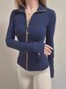 Giacca da Yoga Lu Family Defina Slim Fit con Collo Alto, Asciugatura Rapida - Morbida, Spazzolata, Elastica per l'Autunno